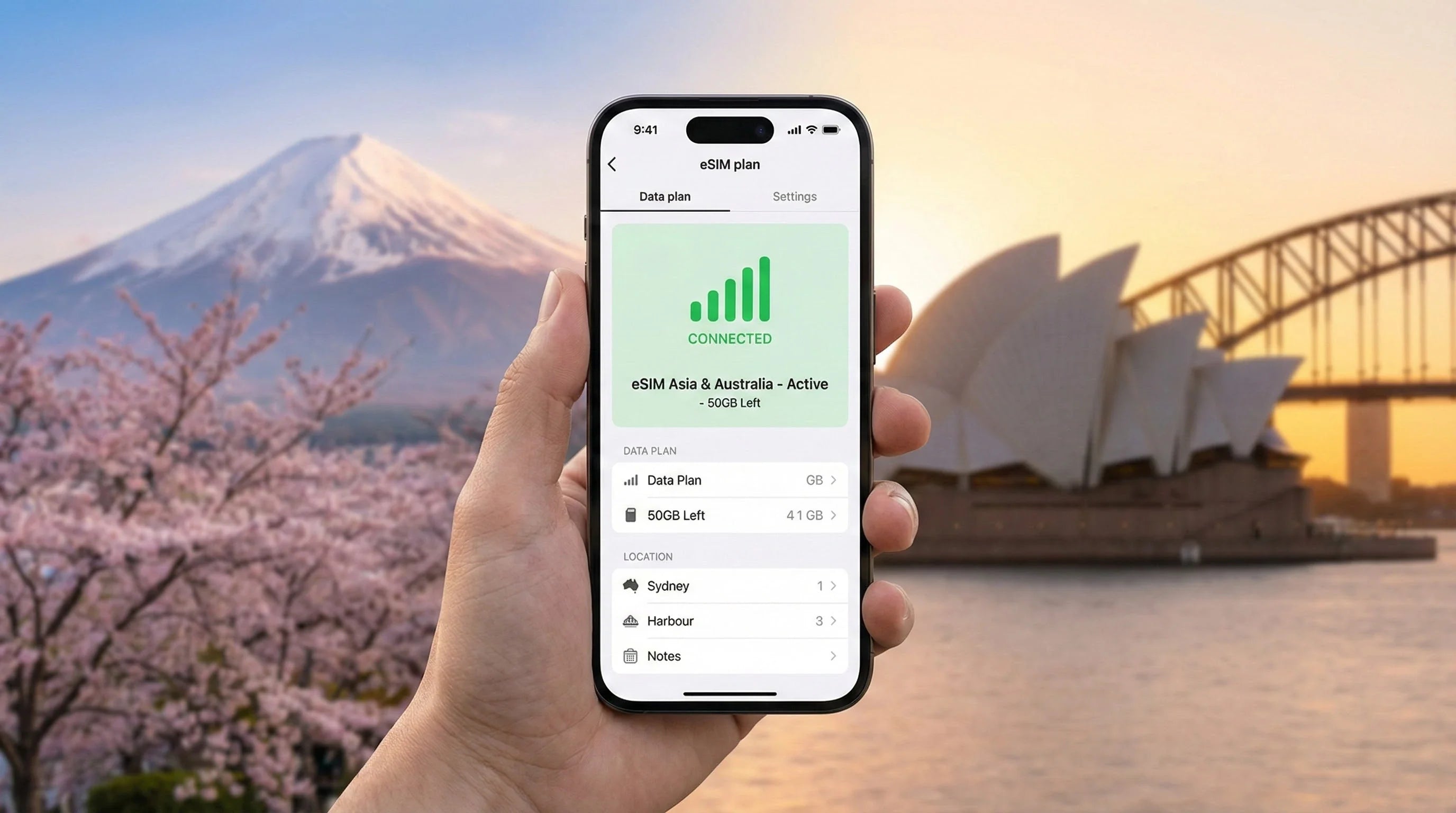 eSIM Asien & Australien – Mobiles Internet für Ihre Reise - Lizenzsofort