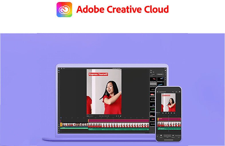 Adobe Creative Cloud – 1 Jahr / 2 Geräte / 80 GB Cloud | Windows & Mac - Lizenzsofort