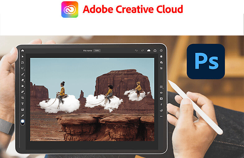Adobe Photoshop auf Tablet – Creative Cloud Foto- und Grafikbearbeitung unterwegs