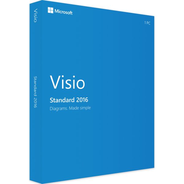 Microsoft Visio 2016 Standard Produktschlüssel, Büroanwendungssoftware