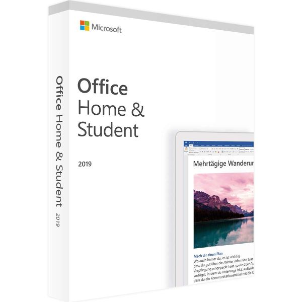 Microsoft Office 2019 Home and Student 32/64 Bit Produktschlüssel, Büroanwendungssoftware