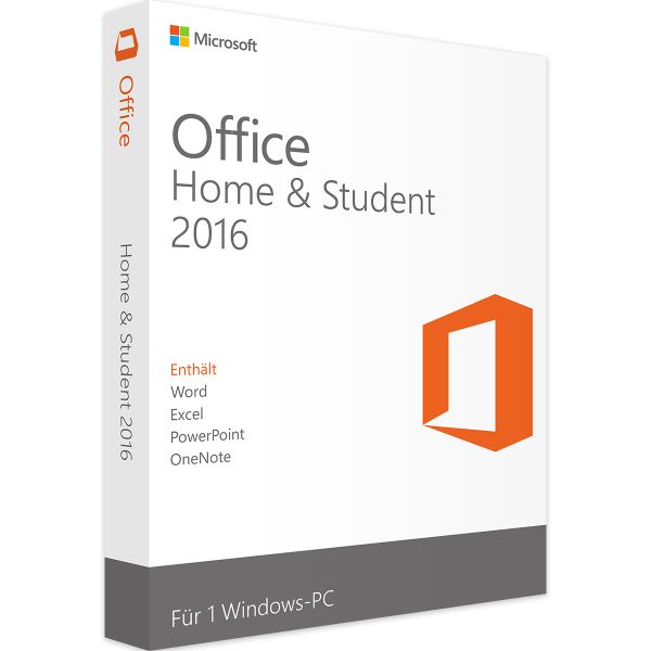 Microsoft Office 2016 Home and Student 32/64 Bit Produktschlüssel, Büroanwendungssoftware