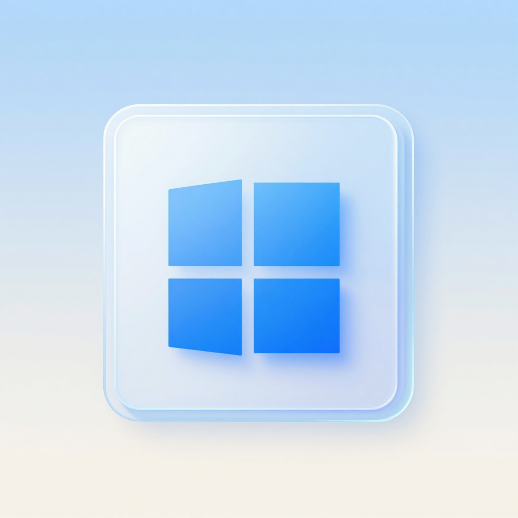 Windows 11 Pro – Liquid-Glass-Illustration