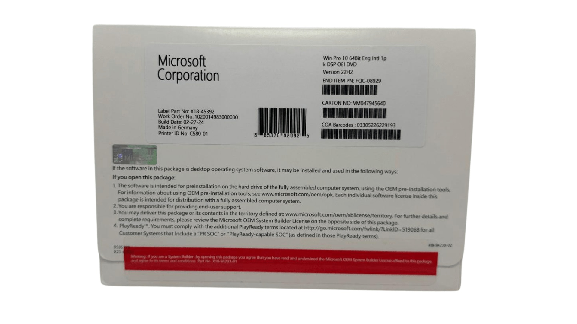 Windows 10 Pro Lizenz – ESD - Key, USB - Stick oder DVD | Vollversion für 1 PC - Lizenzsofort